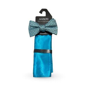 NWT Alfani Pattern Bow Tie and Pocket Square